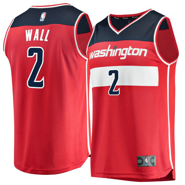 Maillot nba Washington Wizards Icon Edition Homme John Wall 2 Rouge